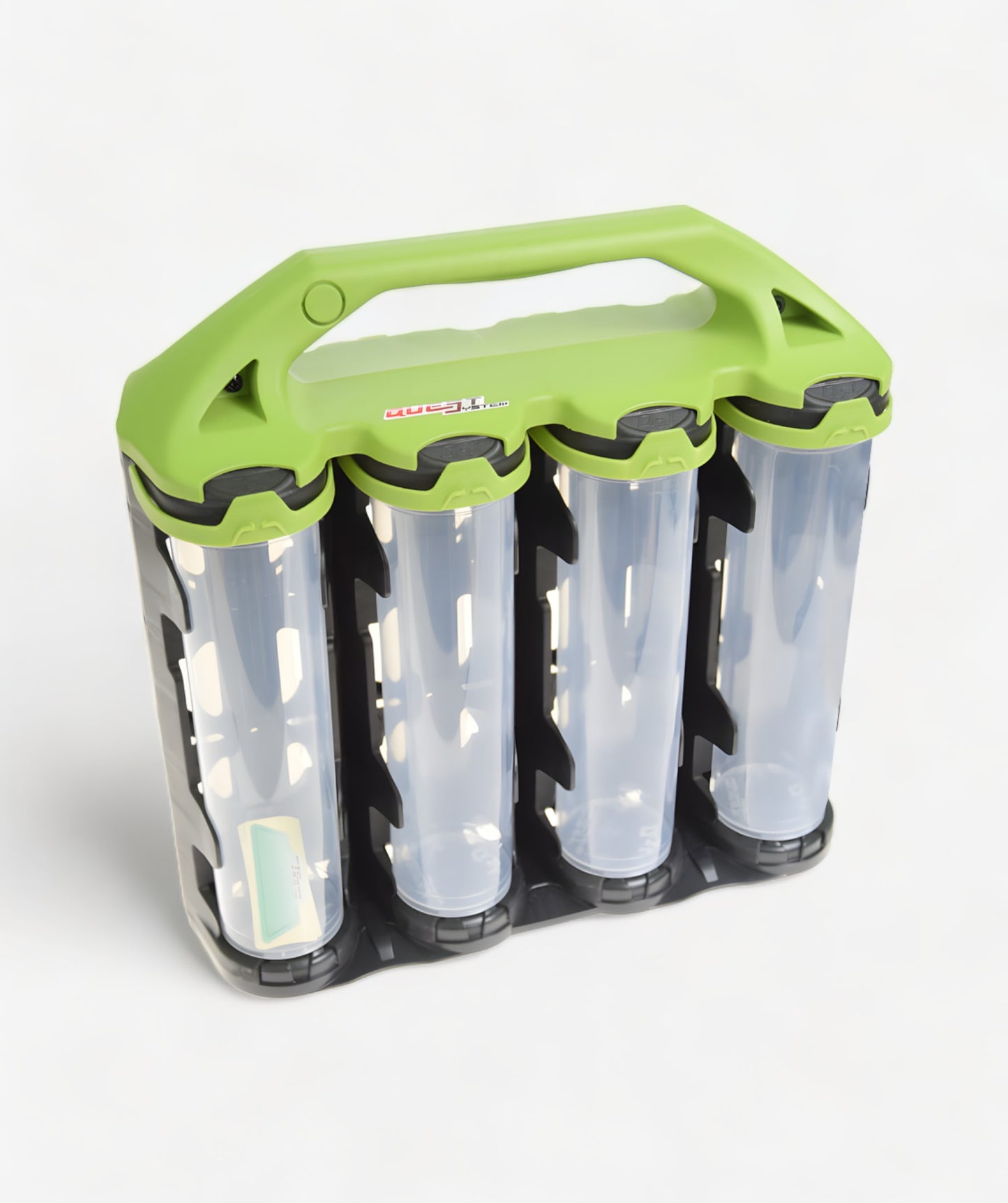 Q2L8 Sortimentskoffer mit 8 langen transparenten Behältern