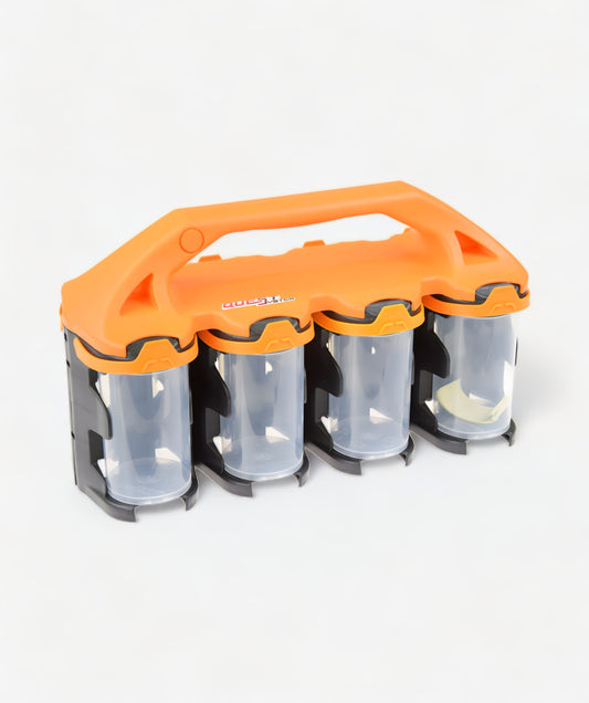 Q2X8 Sortimentskoffer mit 8 Behältern - kompakte Aufbewahrung für Kleinteile