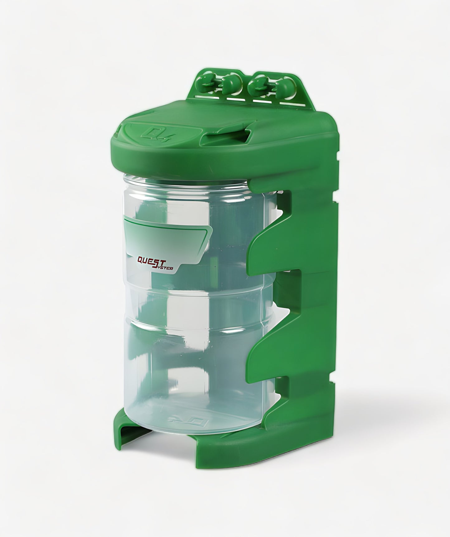 QuestSystem Q4 Sortierbox in Grün - großer transparenter Behälter für umfangreiches Zubehör