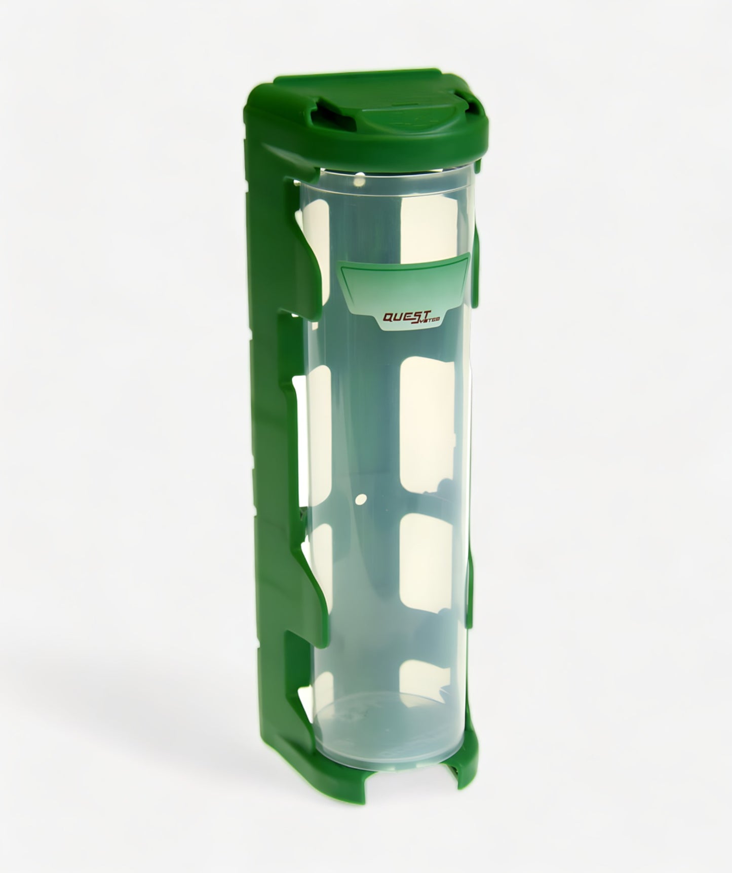 QuestSystem Q2 Long Sortierbox in Grün - transparenter Behälter für lange Schrauben und längere Kleinteile