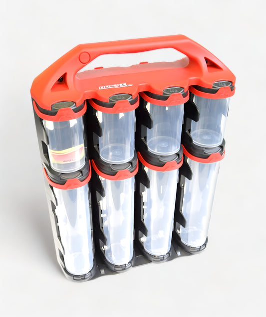 Q2L16 Sortimentskoffer mit 16 Behältern für lange und Standardteile