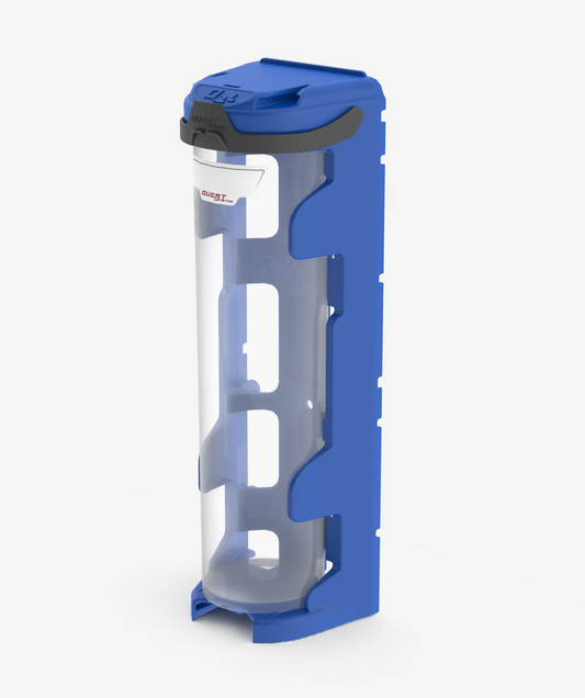 Q2Long MOBILE Sortierbox in Blau - transparente Aufbewahrung für mobile Werkstatt