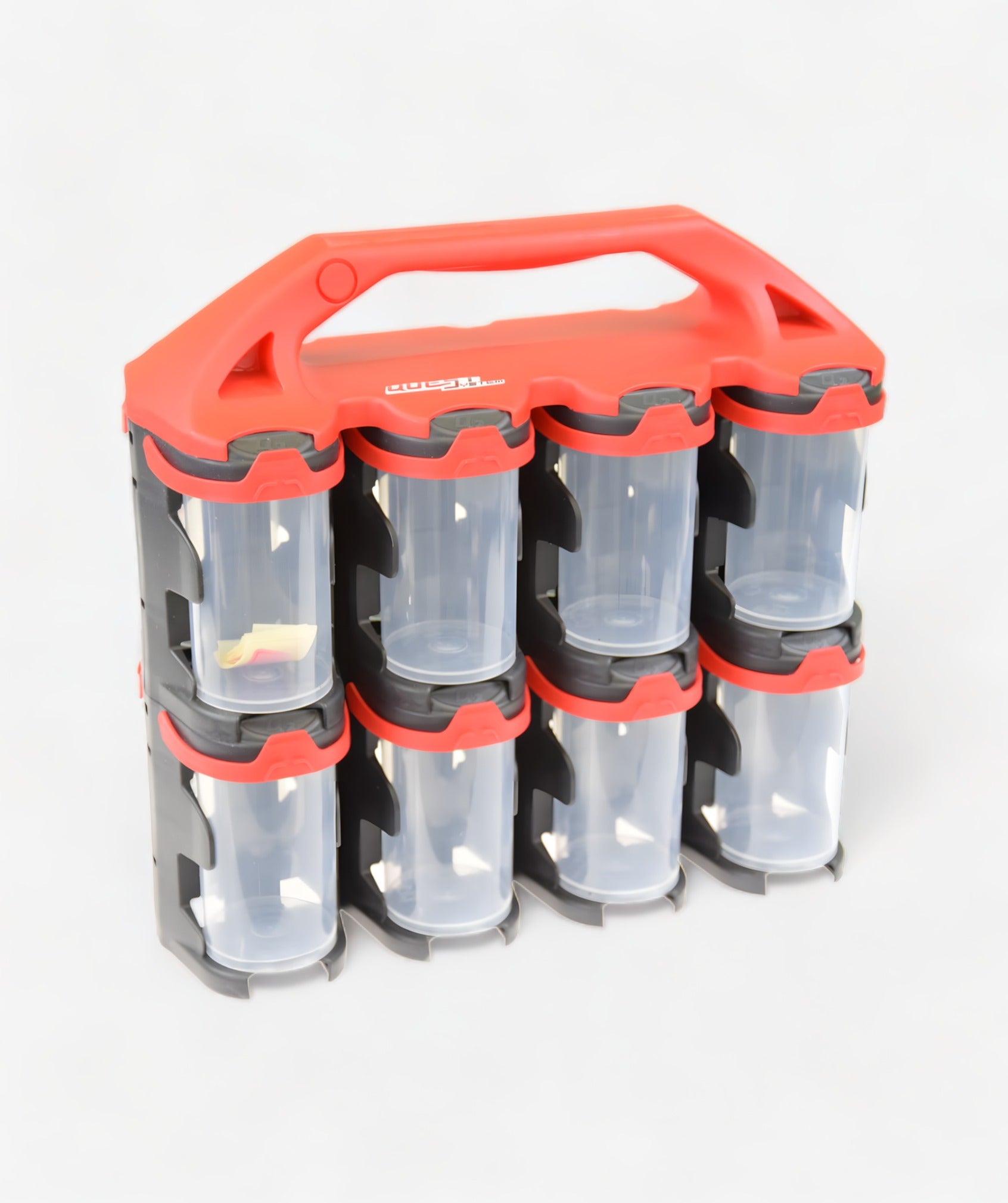 Q2X16 Sortimentskoffer mit 16 transparenten Behältern für Kleinteile