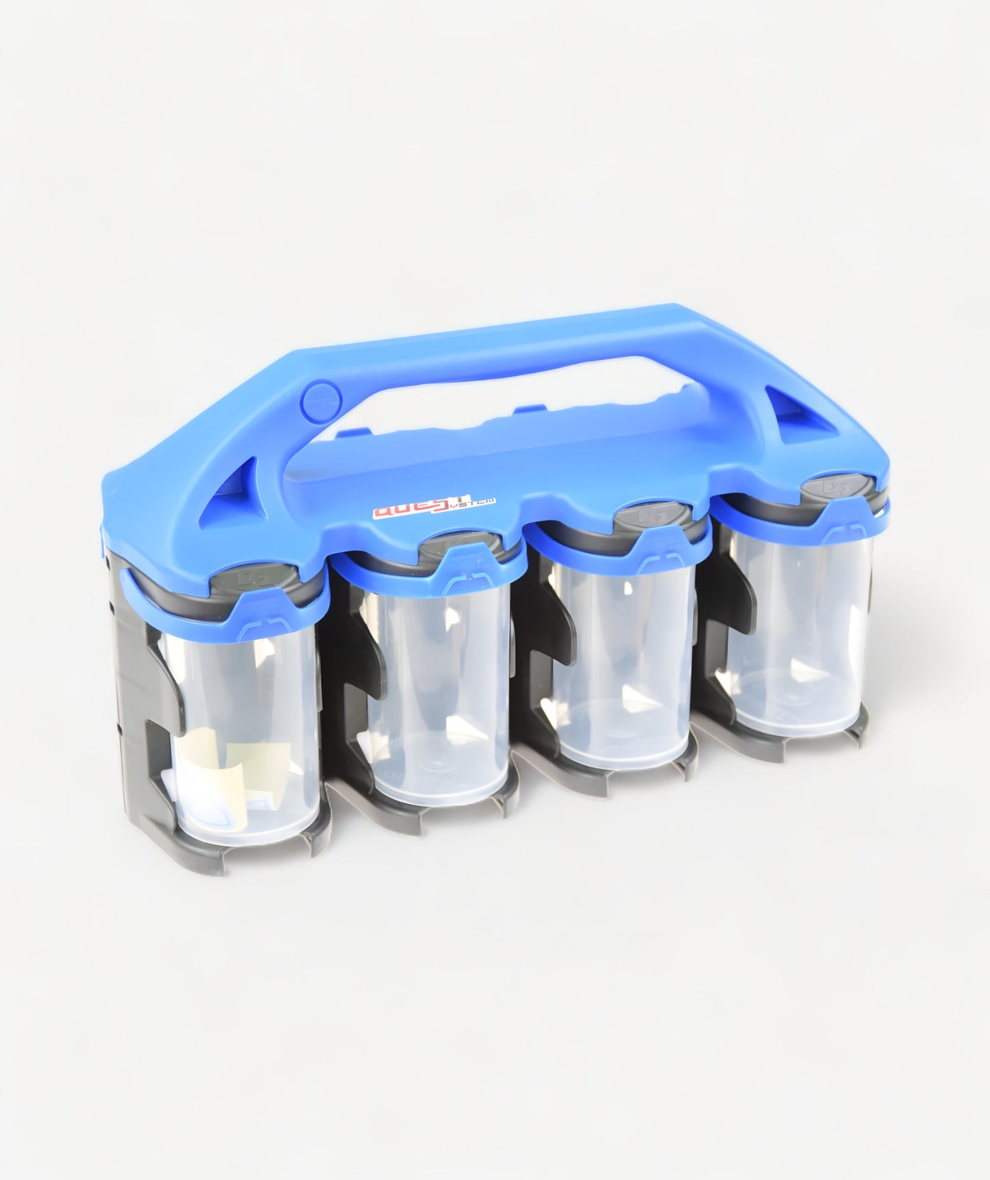 Q2X8 Sortimentskoffer mit 8 Behältern - kompakte Aufbewahrung für Kleinteile