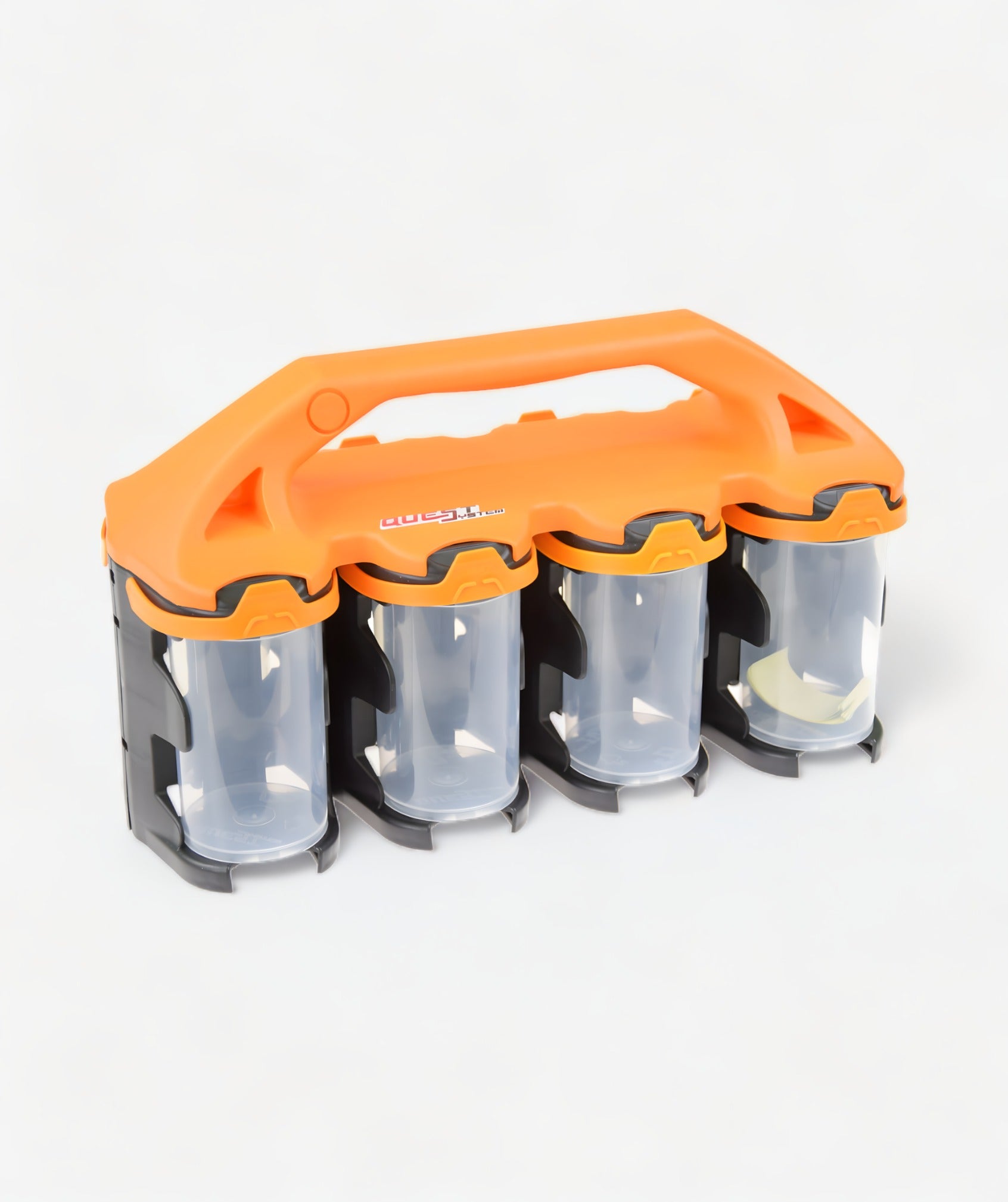 Q2X8 Sortimentskoffer mit 8 Behältern - kompakte Aufbewahrung für Kleinteile