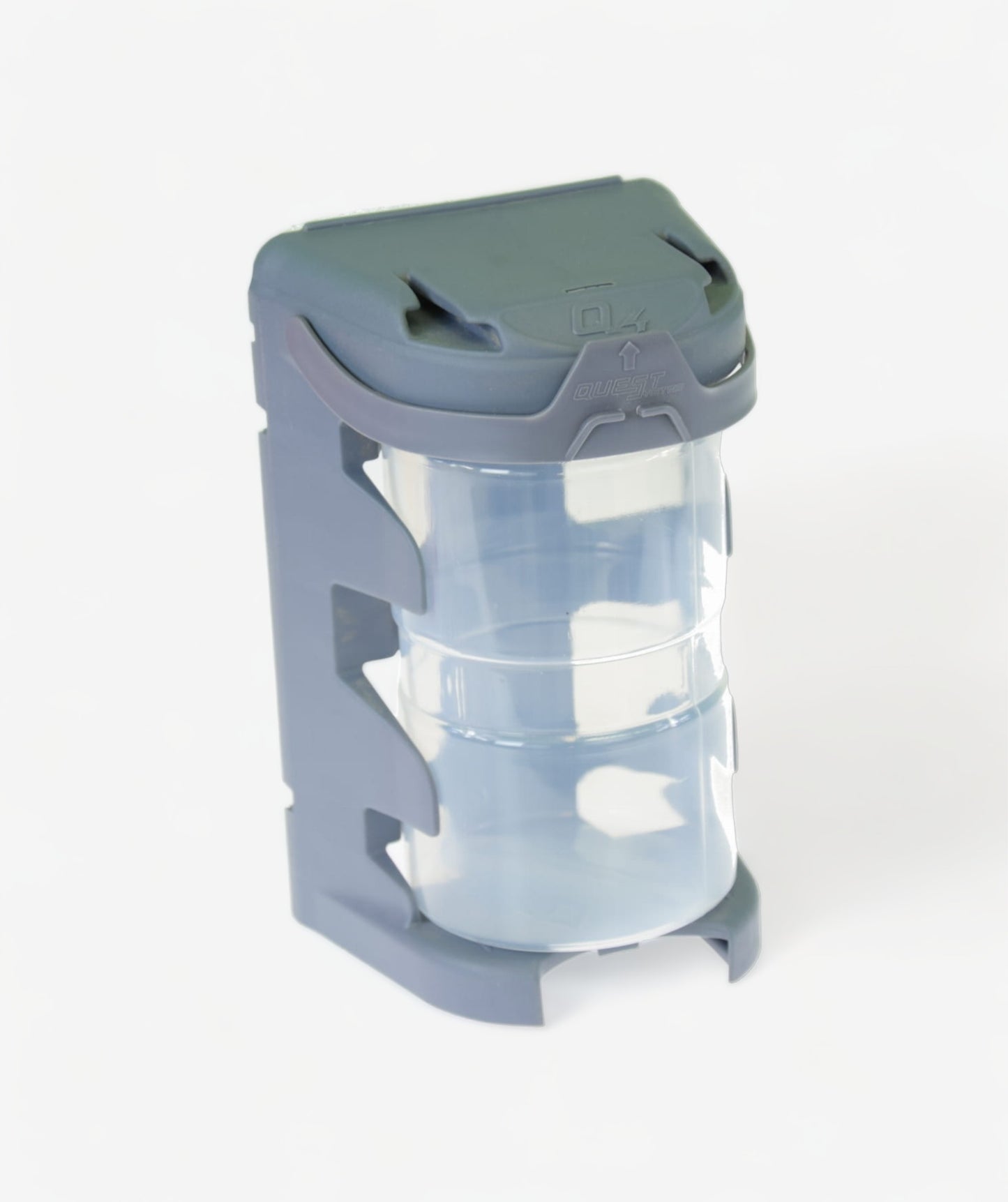 Q4 MOBILE Sortierbox in Grau - der große transparente Behälter für mobile Werkstatt