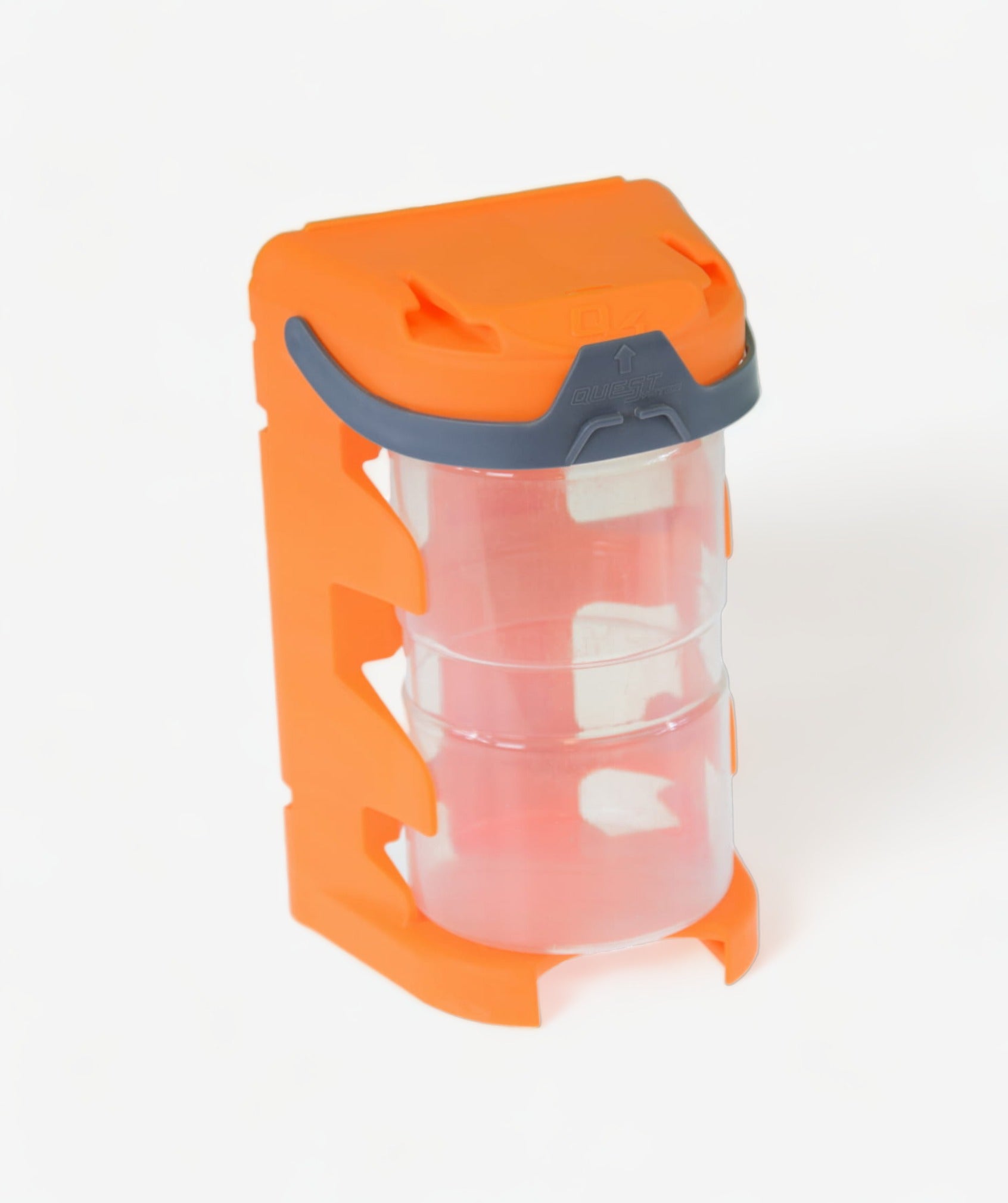 Q4 MOBILE Sortierbox in Orange - der große transparente Behälter für mobile Werkstatt