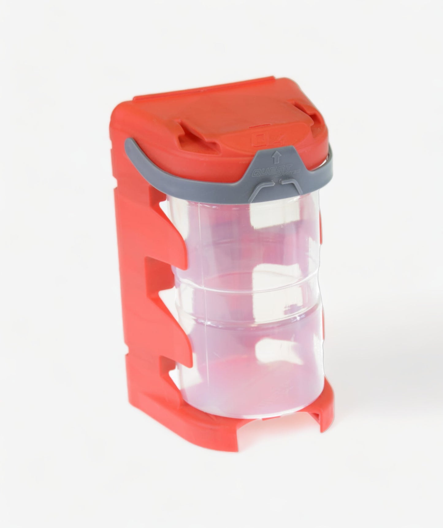 Q4 MOBILE Sortierbox in Rot - der große transparente Behälter für mobile Werkstatt